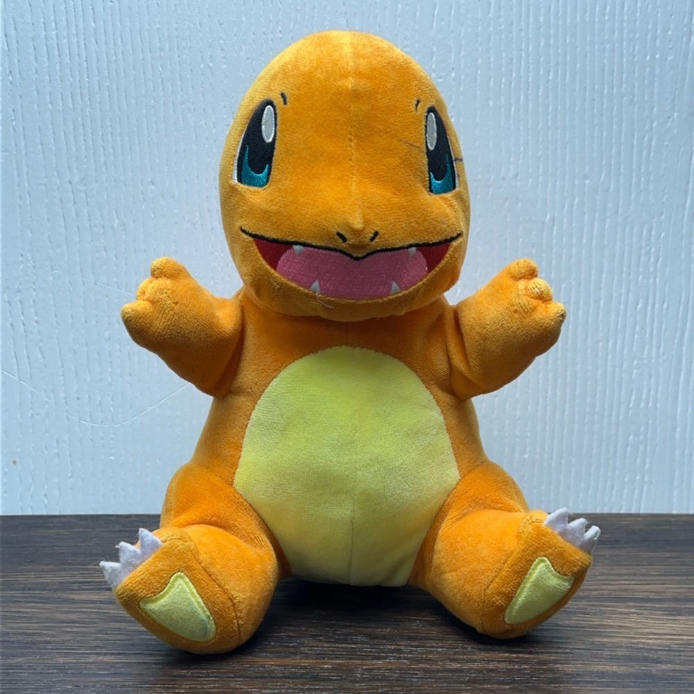 Pokemon Charmander Plush 2023 Jazwares Orange Fire Type Sitting Toy PKW3082